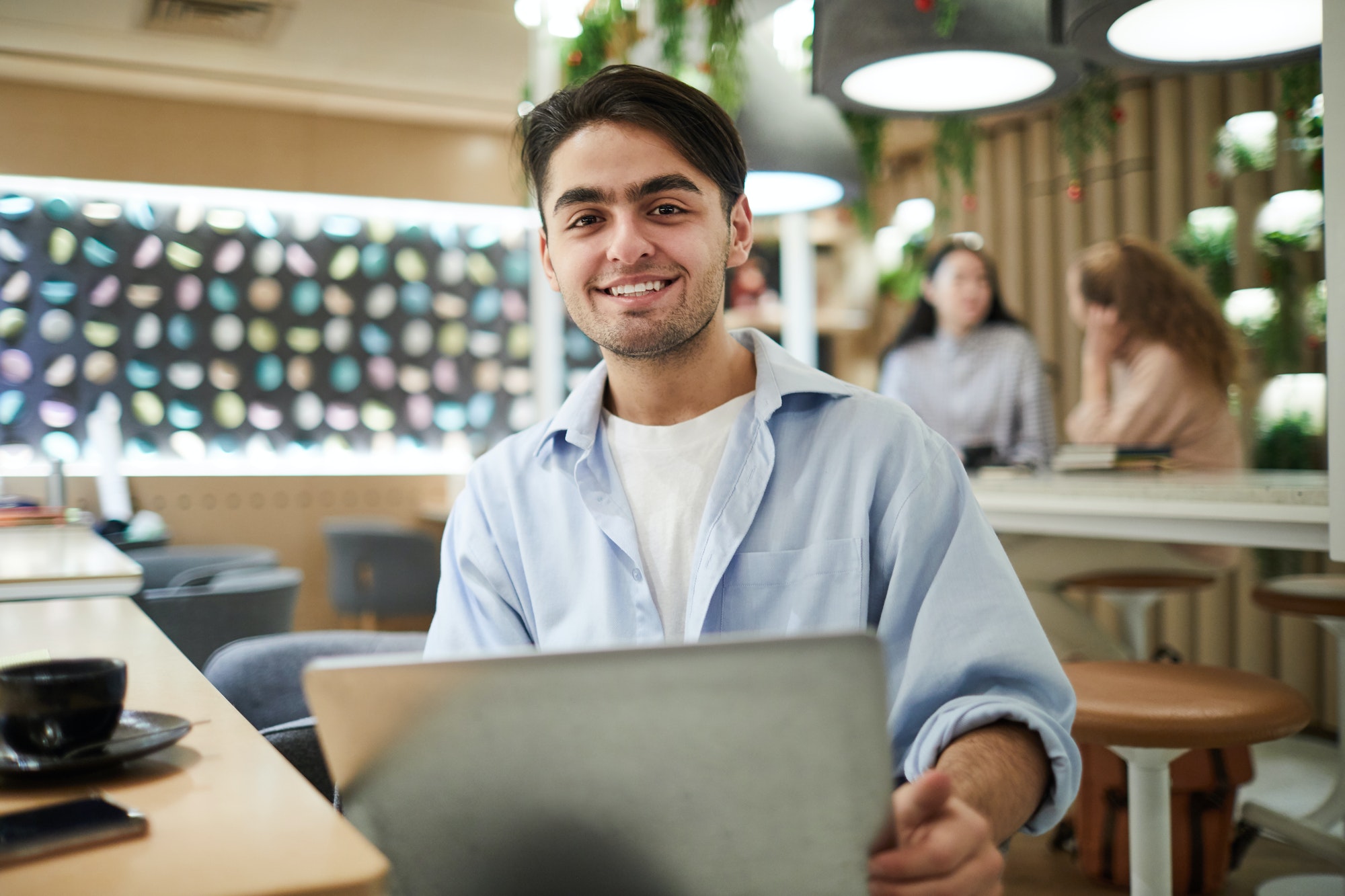 Student with laptop